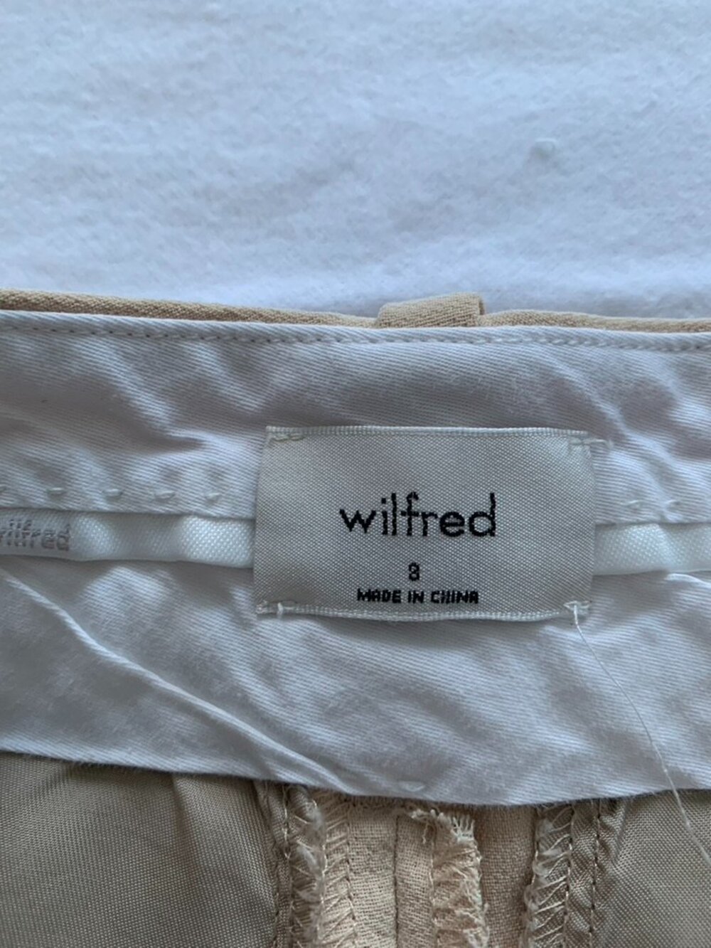 Wilfred The Effortless Wide Leg High Rise Trouser Women's pant size 8 - Picture 7 of 9